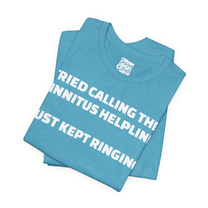 Tinnitus Helpline - Unisex Short Sleeve Tee