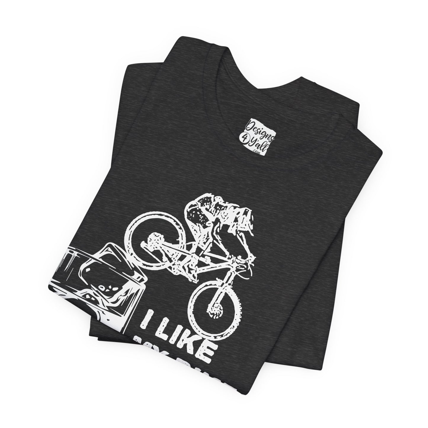 I Like My Bikes on the Rocks - Unisex Jersey Short Sleeve Tee