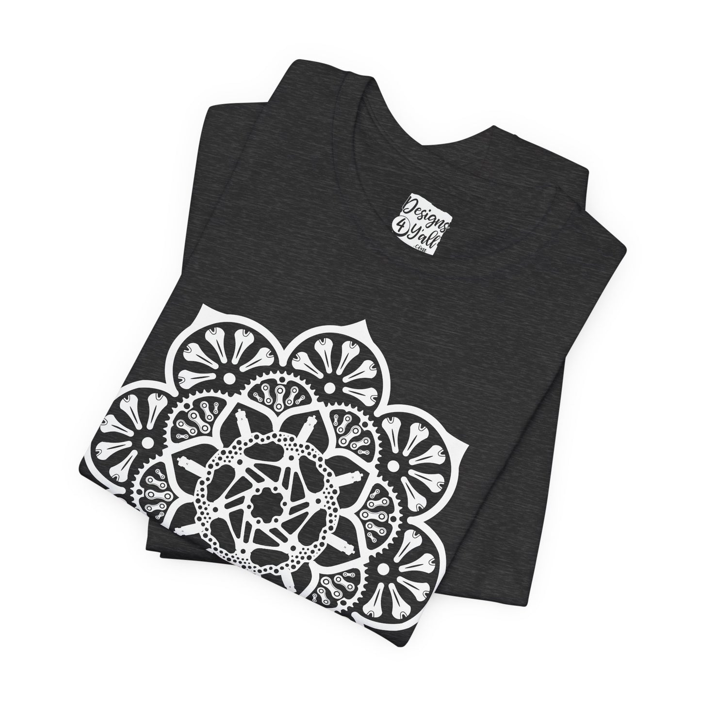 Bike Part Mandala - Unisex Jersey Short Sleeve Tee