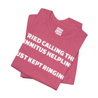 Tinnitus Helpline - Unisex Short Sleeve Tee