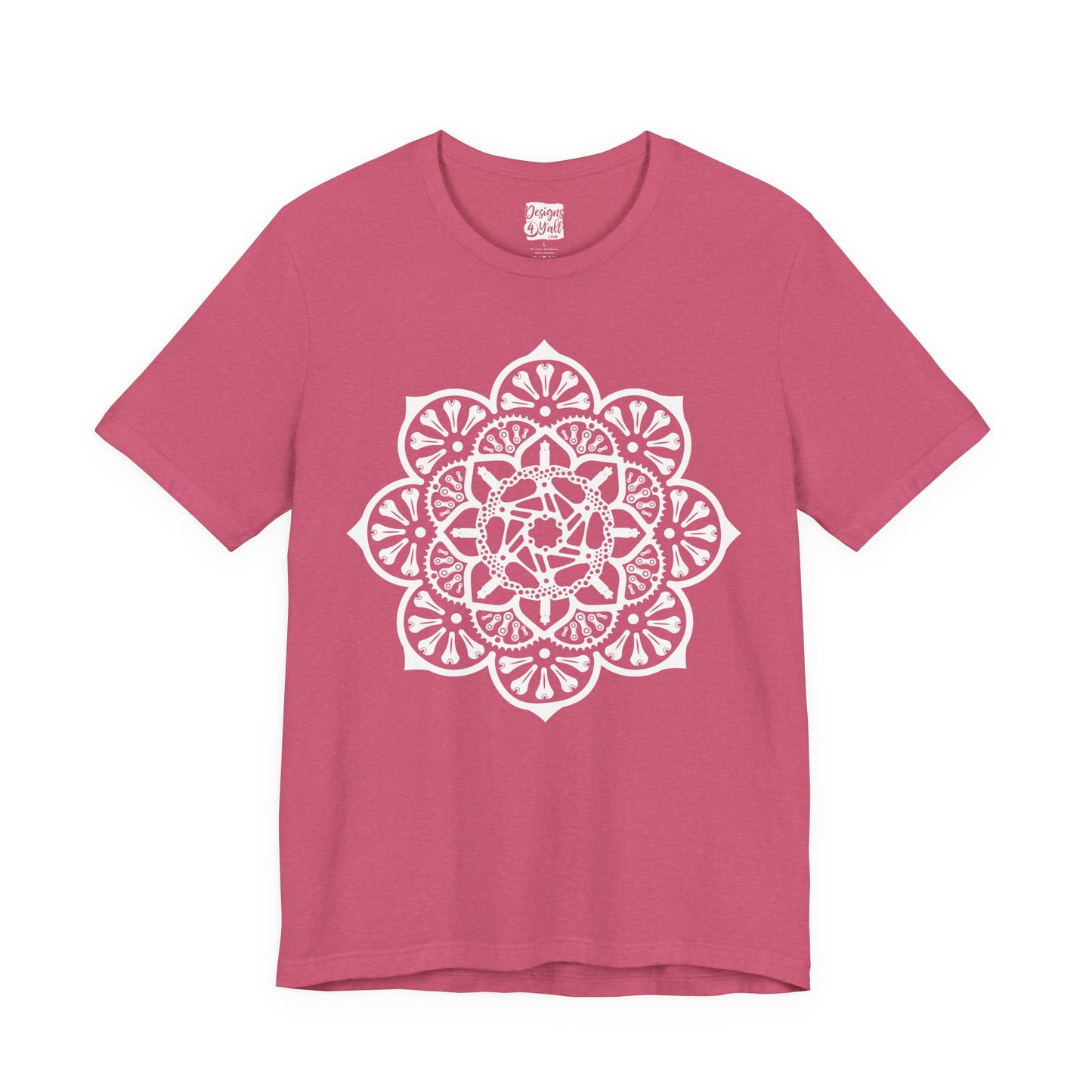 Bike Part Mandala - Unisex Jersey Short Sleeve Tee