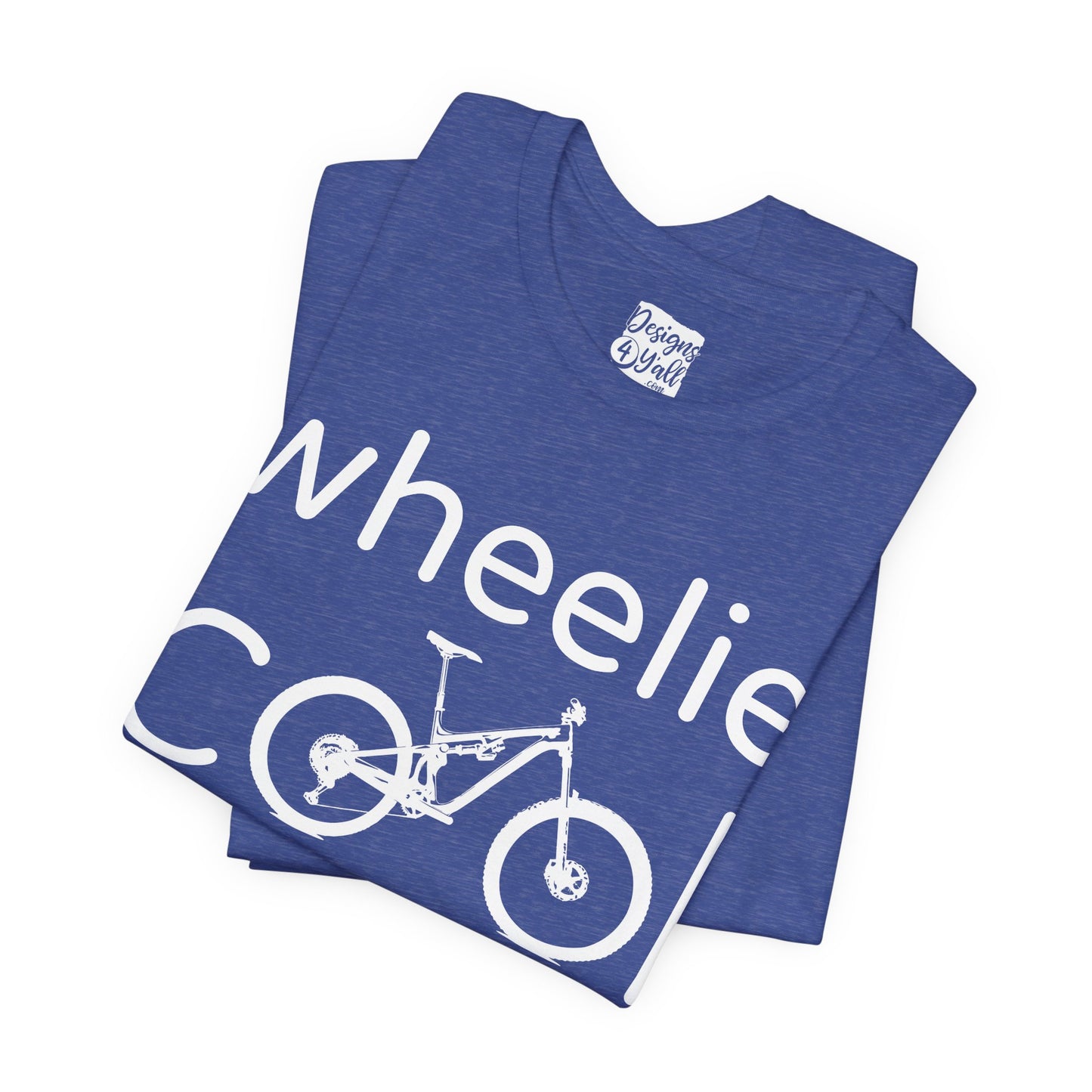 Wheelie Cool Full Suspension Mountain Bike T-Shirt — Bicycle Graphic Tee