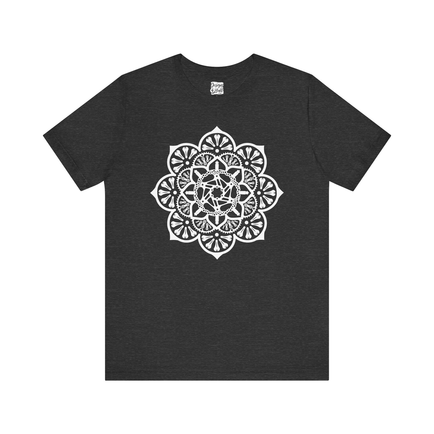 Bike Part Mandala - Unisex Short Sleeve Tee