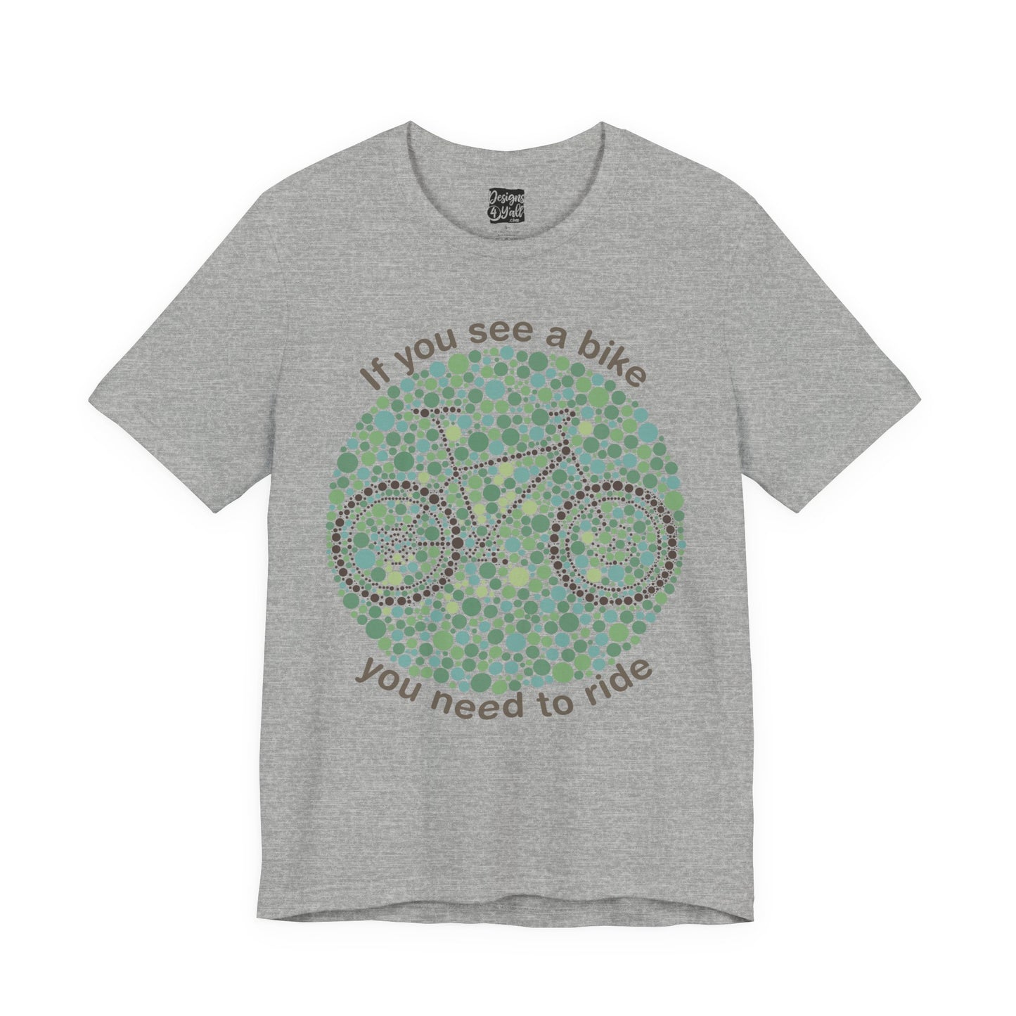 Bike Ishihara Test - Unisex Jersey Short Sleeve Tee