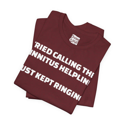 Tinnitus Helpline - Unisex Short Sleeve Tee