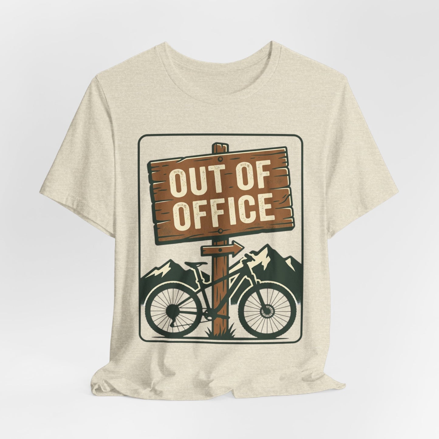 Out of Office Bicycle Tee — Mountain Bike Adventure T‑Shirt