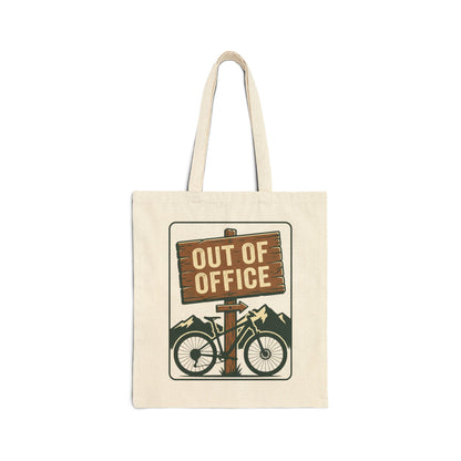 Out of Office Bike Tote — Canvas Cycling Adventure Bag