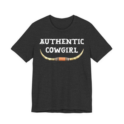 Authentic Cowgirl T-Shirt – Western Longhorn Graphic Tee