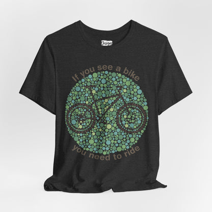 Bike Ishihara Test - Unisex Jersey Short Sleeve Tee