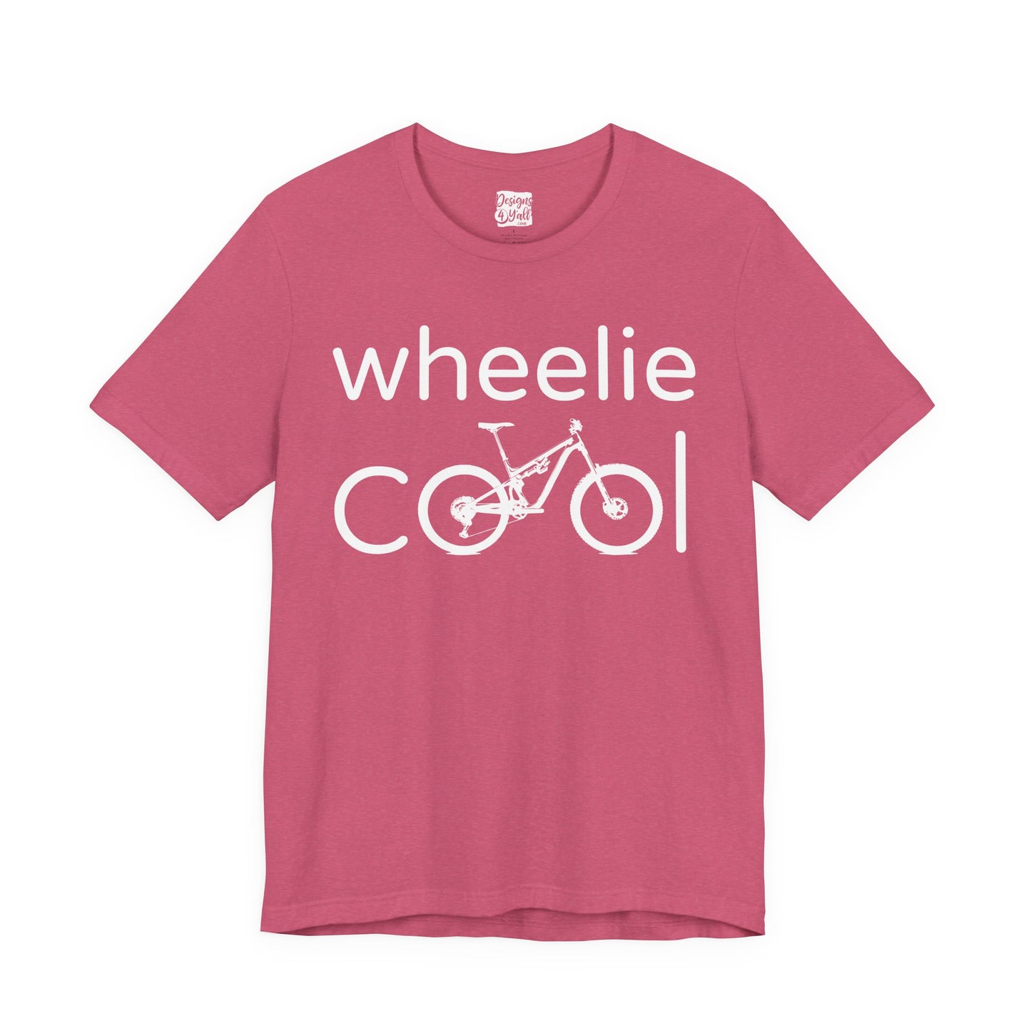 Wheelie Cool Full Suspension Mountain Bike T-Shirt — Bicycle Graphic Tee