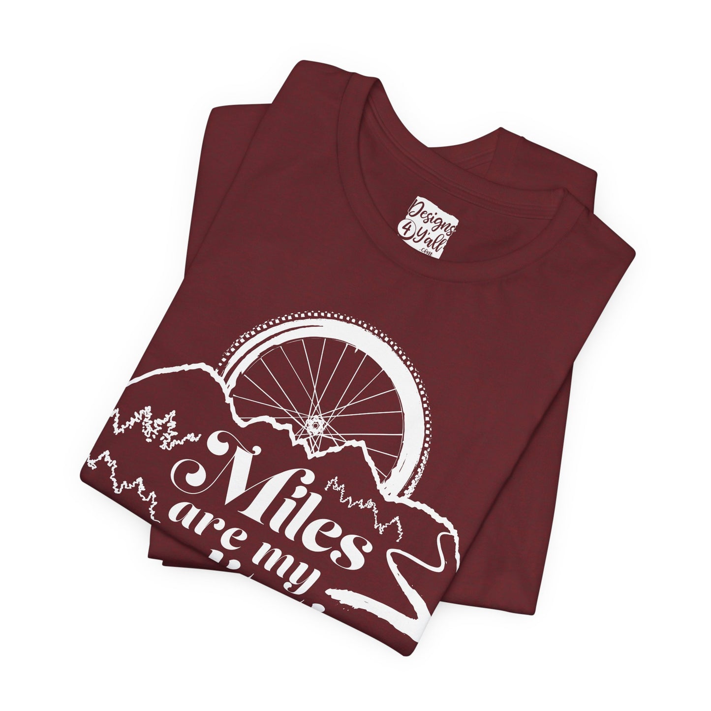 Miles are My Meditation (Bike) - Unisex Jersey Short Sleeve Tee