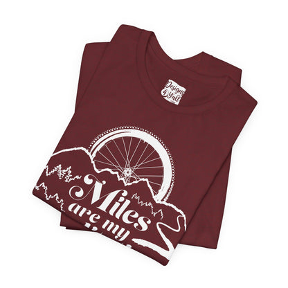 Miles are My Meditation (Bike) - Unisex Jersey Short Sleeve Tee