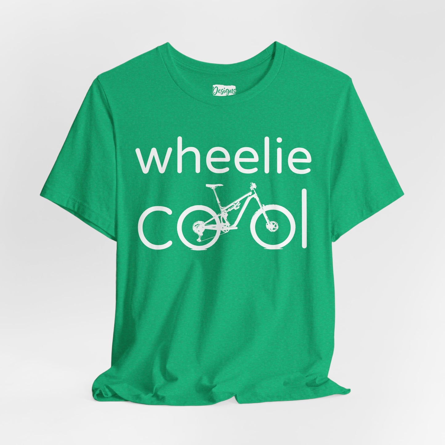 Wheelie Cool Full Suspension Mountain Bike T-Shirt — Bicycle Graphic Tee