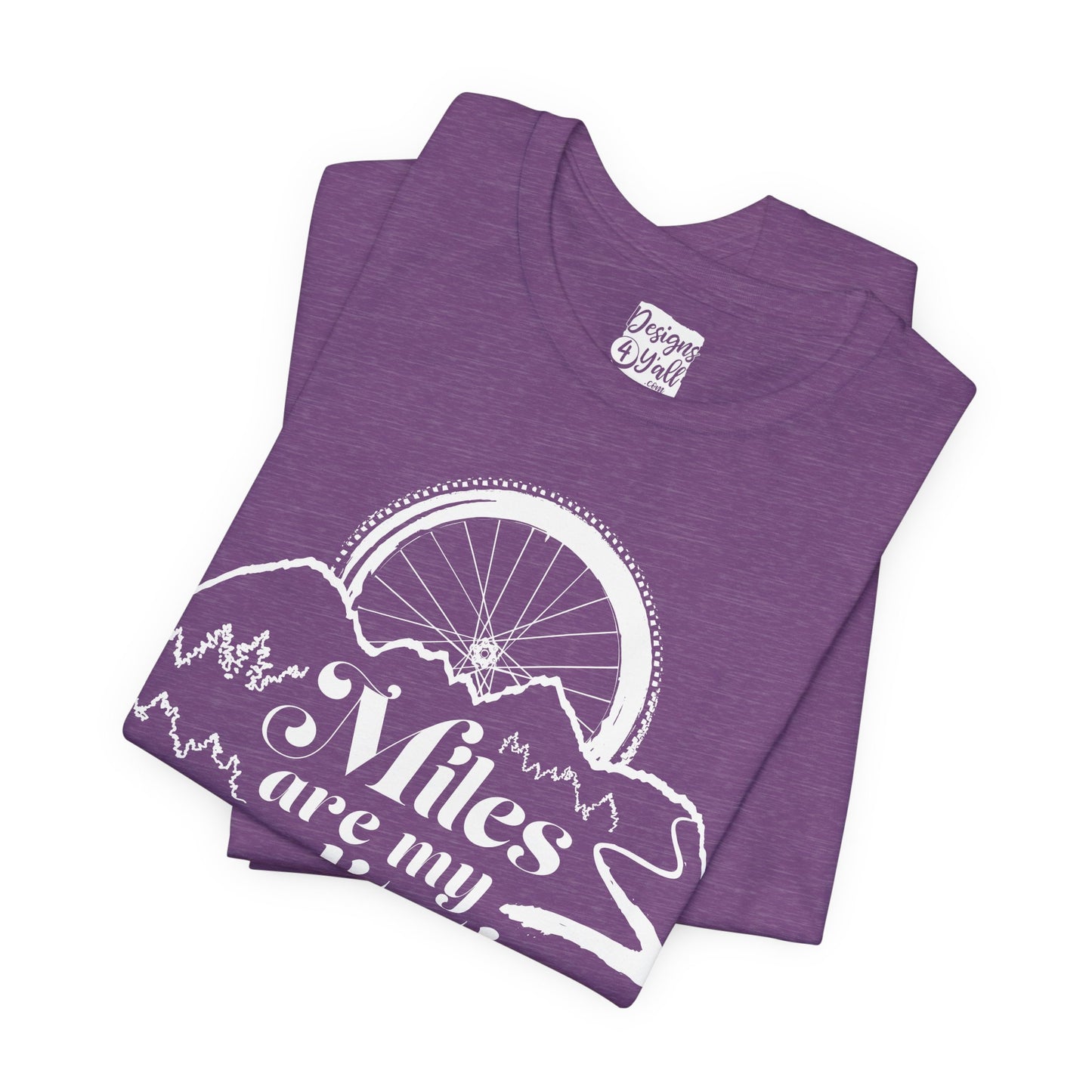 Miles are My Meditation (Bike) - Unisex Jersey Short Sleeve Tee