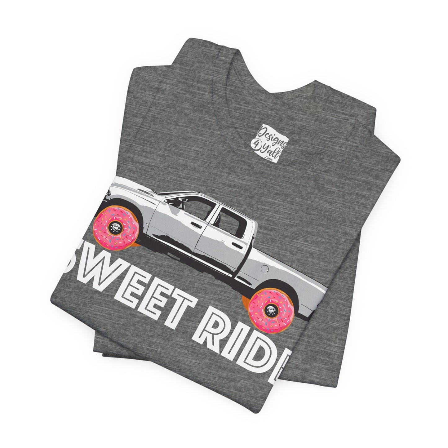 Sweet Ride Pickup Truck T‑Shirt — Donut Wheels Graphic Tee