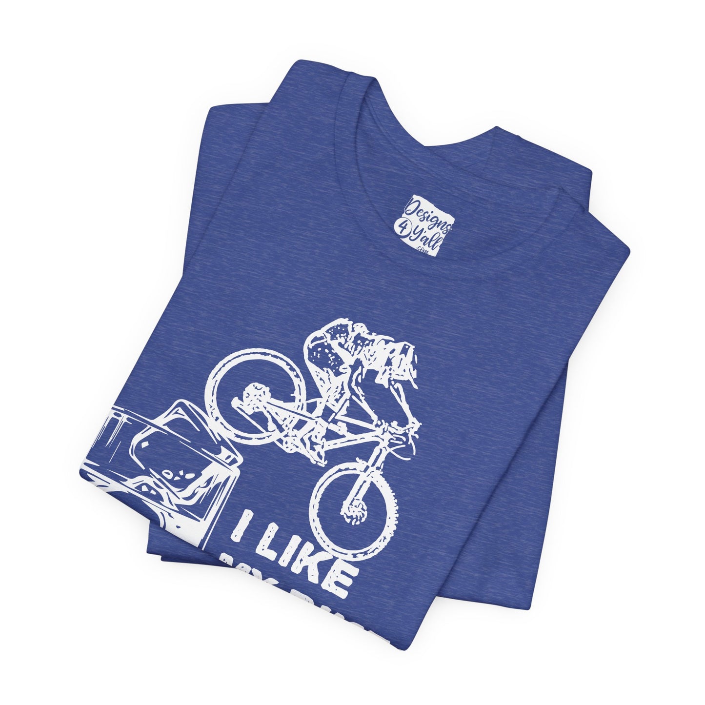 I Like My Bikes on the Rocks - Unisex Jersey Short Sleeve Tee
