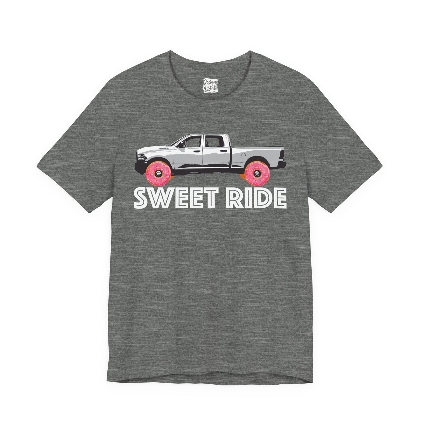Sweet Ride Pickup Truck T‑Shirt — Donut Wheels Graphic Tee