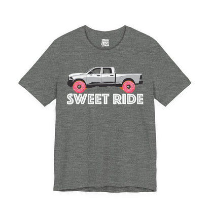 Sweet Ride Pickup Truck T‑Shirt — Donut Wheels Graphic Tee