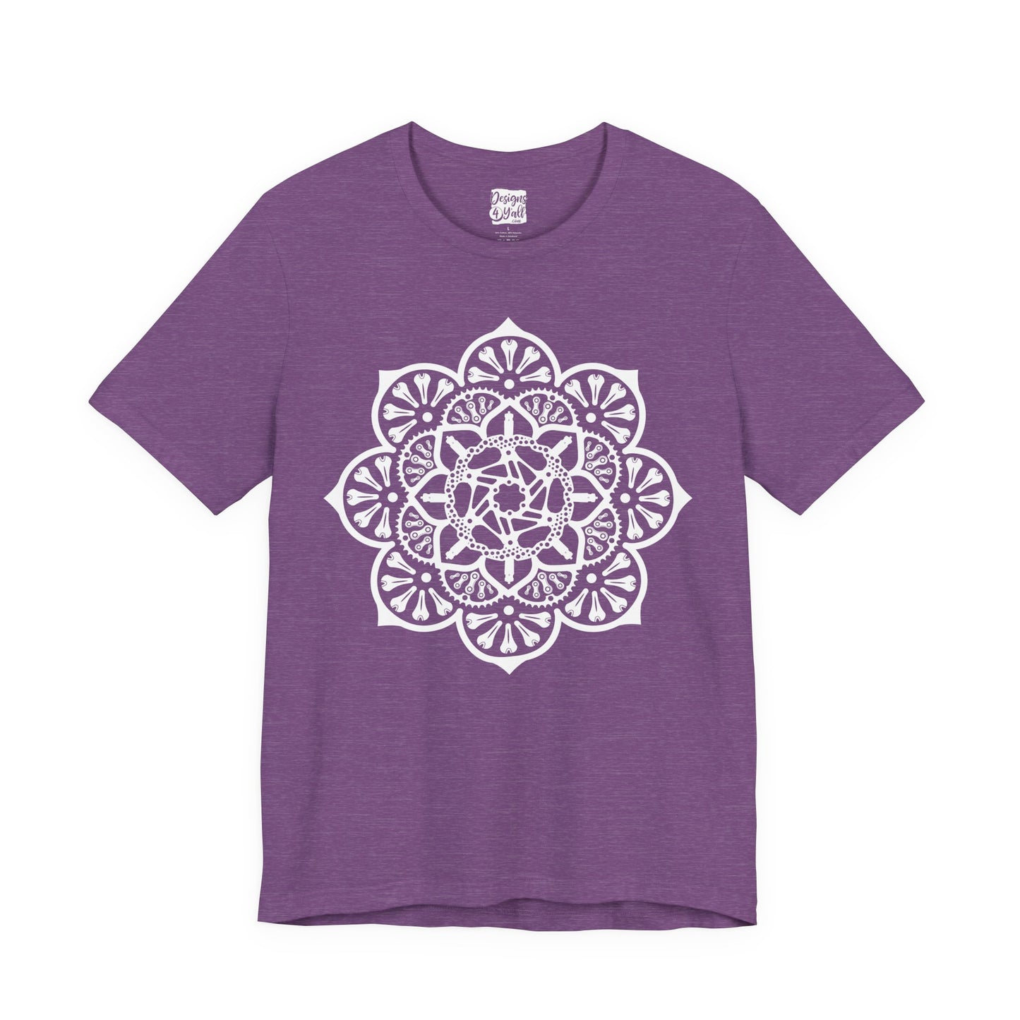 Bike Part Mandala - Unisex Jersey Short Sleeve Tee