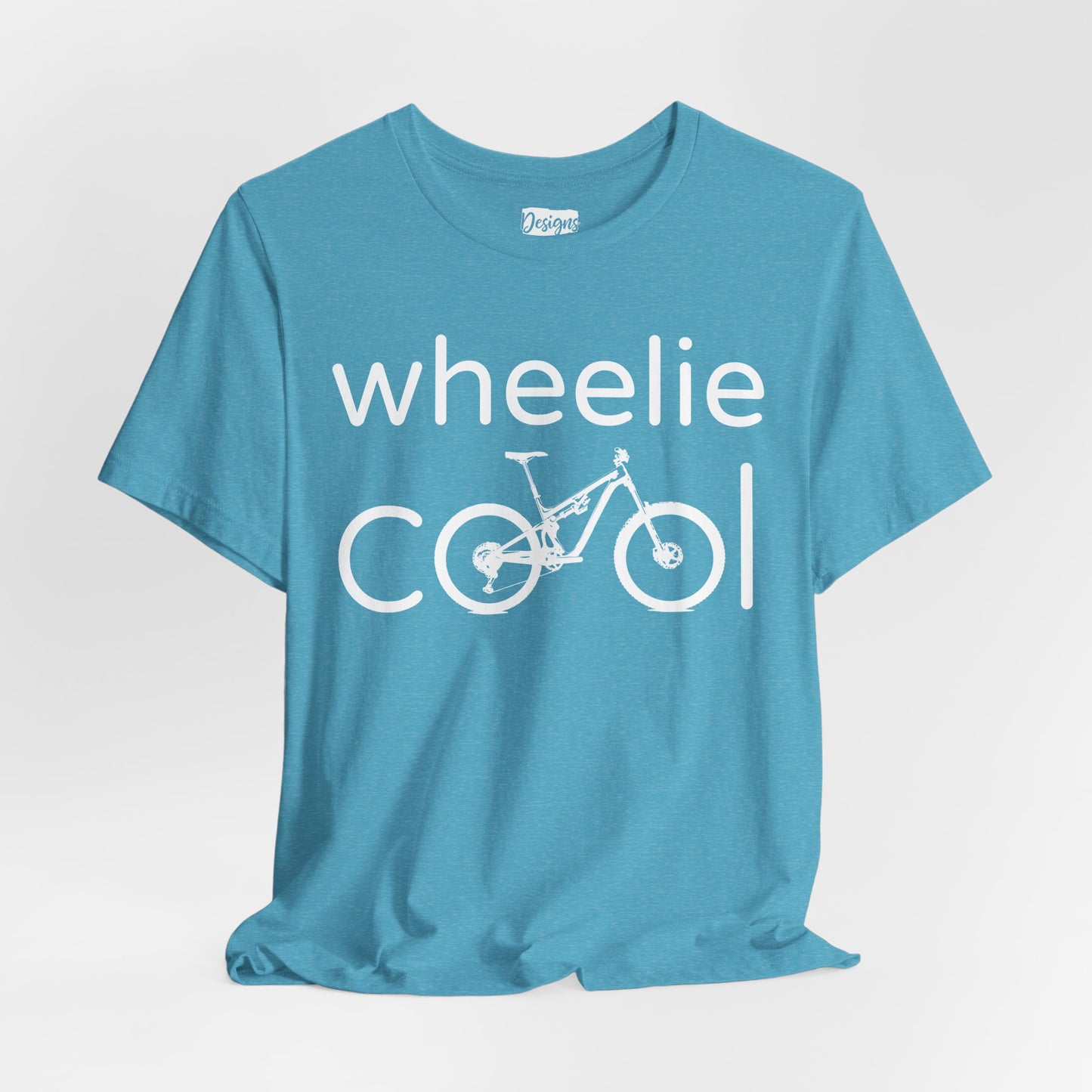 Wheelie Cool Full Suspension Mountain Bike T-Shirt — Bicycle Graphic Tee