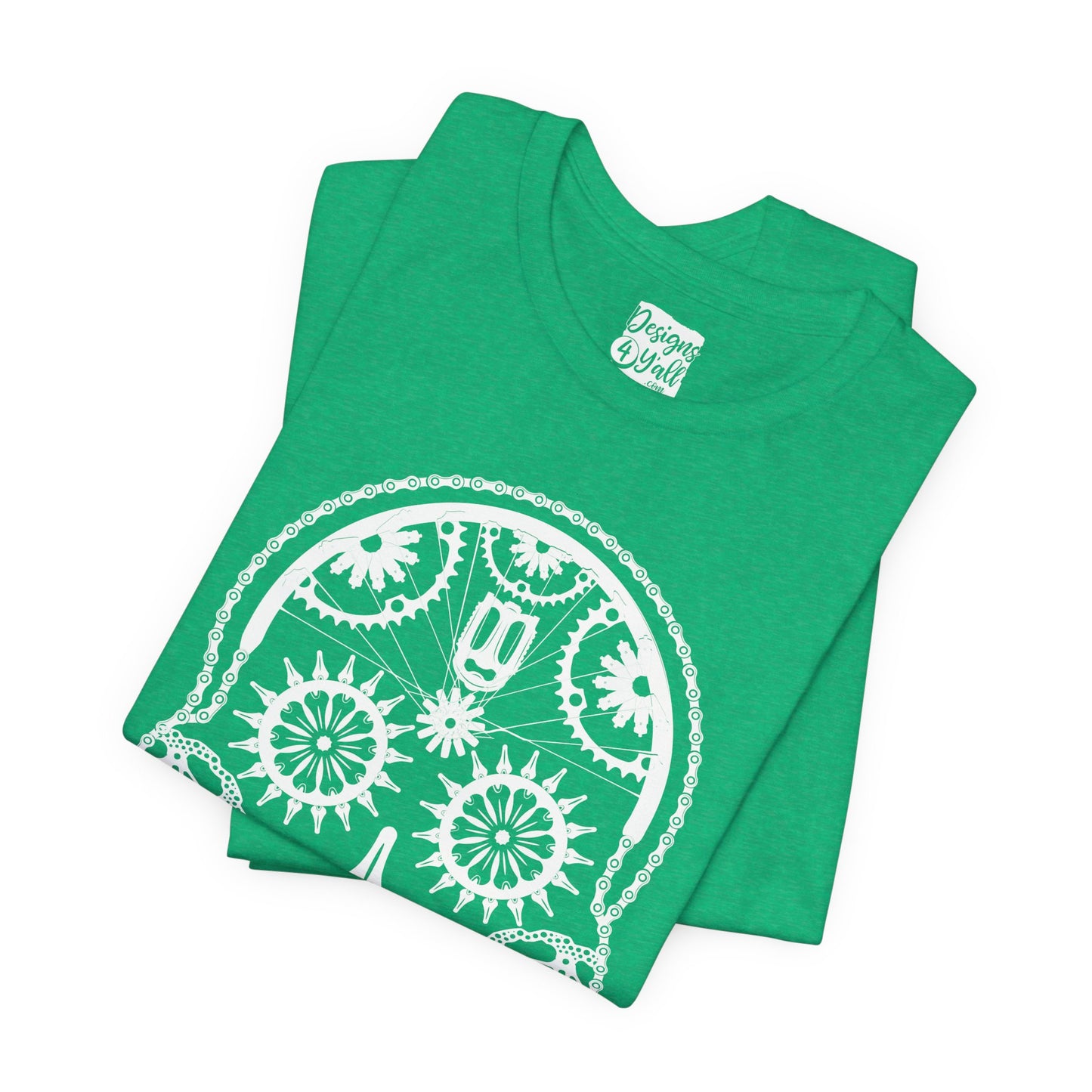 Bike Part Sugar Skull - Unisex Jersey Short Sleeve Tee