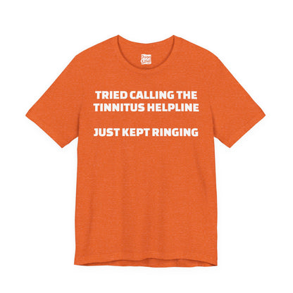 Tinnitus Helpline - Unisex Short Sleeve Tee