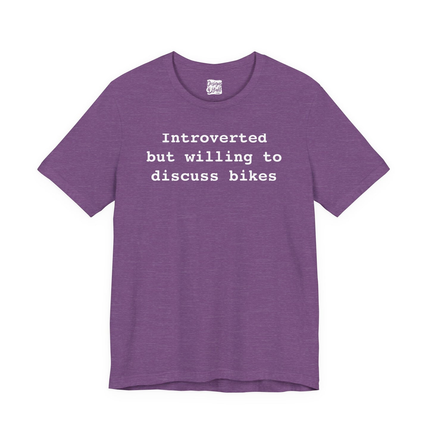 Introverted...But Bikes - Unisex Jersey Short Sleeve Tee