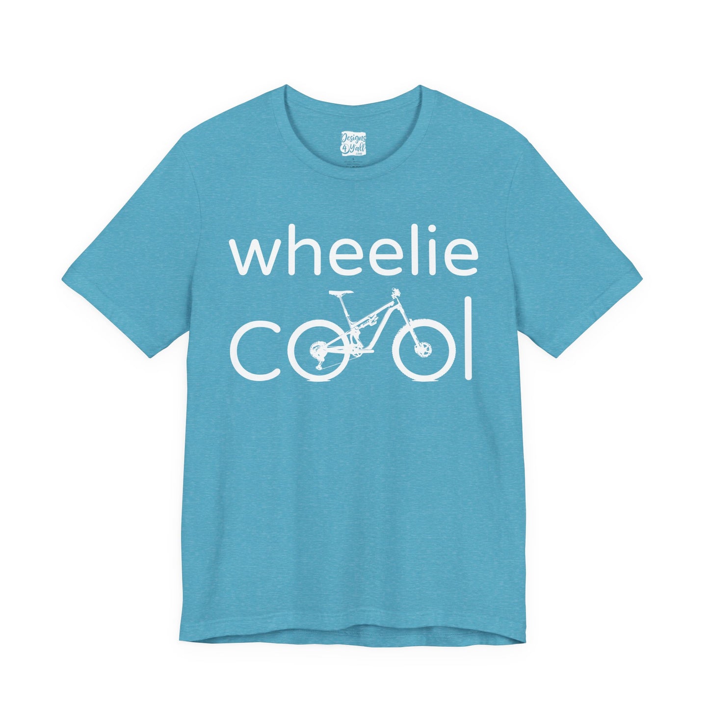 Wheelie Cool Full Suspension Mountain Bike T-Shirt — Bicycle Graphic Tee