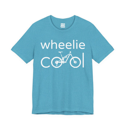 Wheelie Cool Full Suspension Mountain Bike T-Shirt — Bicycle Graphic Tee