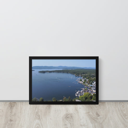 A September Day in Wolfeboro Bay - Framed photo paper poster