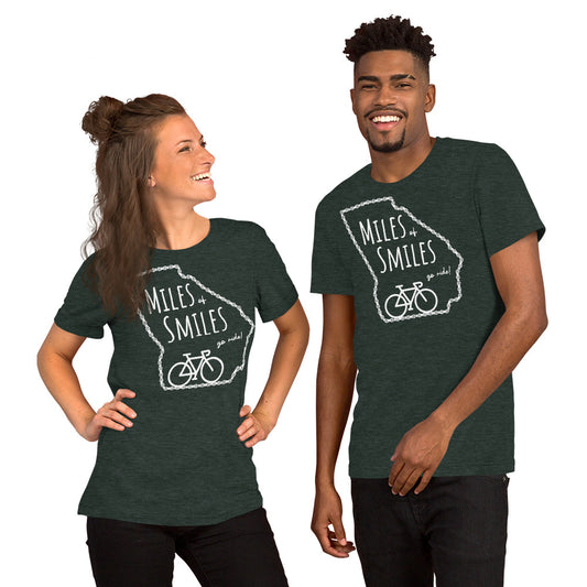 Georgia Miles of Road Smiles - Unisex t-shirt