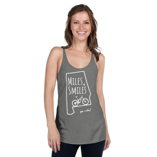 Alabama Miles of Mountain Smiles - Women's Racerback Tank