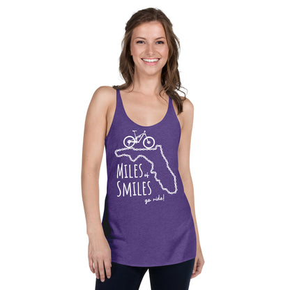 Florida Miles of Mountain Smiles - Women's Racerback Tank